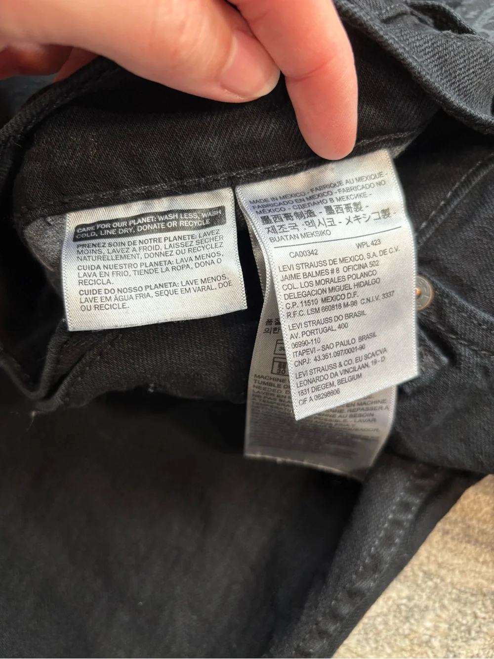 Levi’s Men’s Black Straight Leg Jeans W36 L30 Classic 5 Pocket